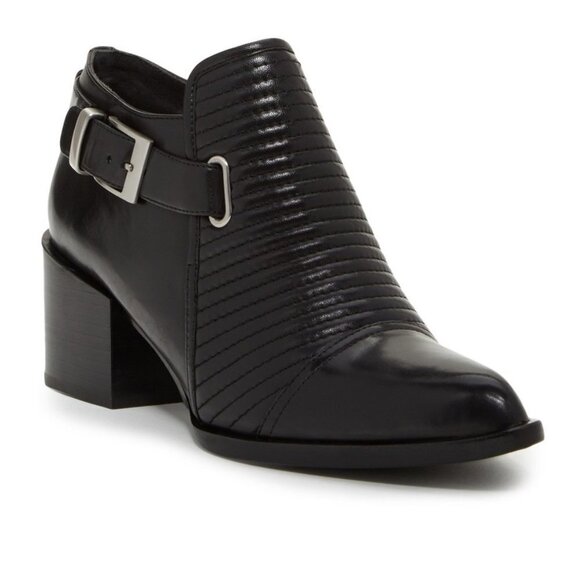 Rachel Zoe Liam moto buckle Boot black 9 - Picture 1 of 9